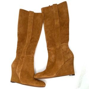 NINE WEST Women's Tan Suede Sz 5.5 Boots